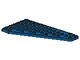 3586-7G Vleugel 7x12 links (schuin voor) blauw gebruikt *1G003