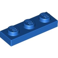 3623-7 Platte plaat 1x3 blauw NIEUW *1B171