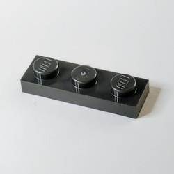 3623-77 Platte plaat 1x3 grijs, donkerparel NIEUW *1B171