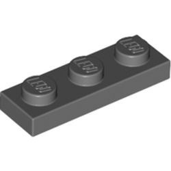 3623-85 Platte plaat 1x3 grijs, donker (blauwachtig) NIEUW *1B171