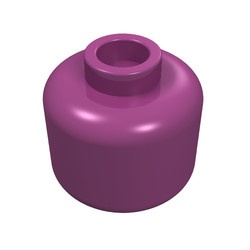 3626c-71 Steen Minifig dikrond holle nop magenta NIEUW *1L078
