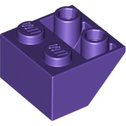 3660-89 Omgekeerde dakpan 45 graden 2x2 paars, donker NIEUW *1B224