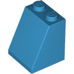 3678b-153 Dakpan 65 graden 2 breed met bodemnop blauw, donkerazuur NIEUW *1B158