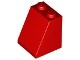 3678b-5G Dakpan 65 graden 2 breed met bodemnop rood gebruikt *1D025 - Img 2