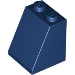 3678b-63 Dakpan 65 graden 2 breed met bodemnop blauw, donker NIEUW *1B158