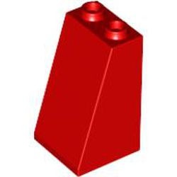 3684-5 Dakpan 75 graden 2x2breedx3 (open of dichte noppen) rood NIEUW *1B161