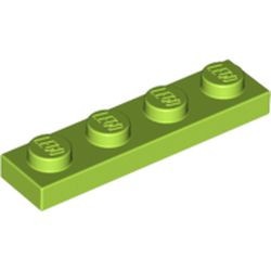 3710-34 Platte plaat 1x4 lime NIEUW *1B173