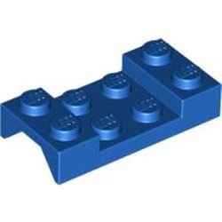 3788-7 Plaat 2x4 met spatbord (boven recht) blauw NIEUW *5A022