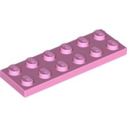3795-104 Platte plaat 2x6 roze, helder NIEUW *5K000