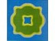 3811pb02-7G Basisplaat 32x32 Eiland symetrisch blauw gebruikt *3K000 - Img 2