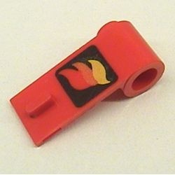3821pb02-5G Autodeur 1x3x1 rechts brandweer rood gebruikt *1B394