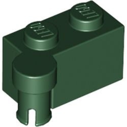 3830-80 Scharniersteen 1x2 (helft, top) groen, donker NIEUW *1B061