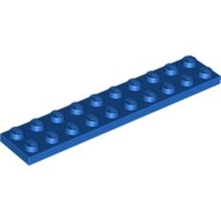 3832-7 Platte plaat 2x10 blauw NIEUW *5K700