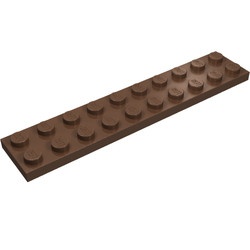3832-8G Platte plaat 2x10 bruin (klassiek) gebruikt *1A035