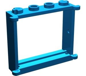 3853-7G Raam 1x4x3 te combineren met 2 panelen 3854, 2 luiken 3856 of glas 3855 blauw gebruikt *1C035