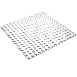 3867-1G Basisplaat 16x16 (geen nopgaten onder) wit gebruikt *4T000