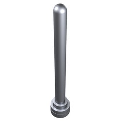 3957-67G Antenne 1x4 noppen hoog zilver, metallic gebruikt *1E013