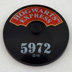 3960pb077-11G Schotel 4x4 HOGWARTS EXPRESS en 5972 patroon zwart gebruikt *1L0000
