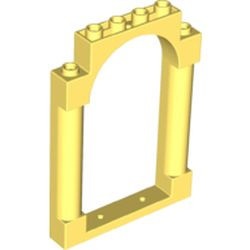 40066-103 Poort 1x6x7 ronde pilaren top boog geel, lichthelder NIEUW *