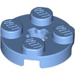 4032-42 Platte plaat 2x2 rond blauw, midden NIEUW *1B209
