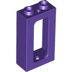 4035-89G Trein, raam 1x2x3 zonder glas zie 4036 paars, donker gebruikt *1C036