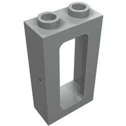 4035-9 Trein, raam 1x2x3 zonder glas zie 4036 lichtgrijs (klassiek) NIEUW *1B282