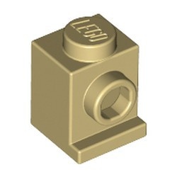 4070-2 Steen 1x1 met koplamp crème NIEUW *1B033