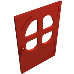 4072-5G Fabuland deur 1x6x7 rood gebruikt *