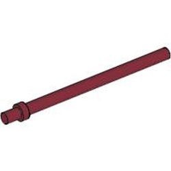 4095-59G Paal lengte 6,6 noppen met stop (Paraplu-stok) rood, donker gebruikt *1E014