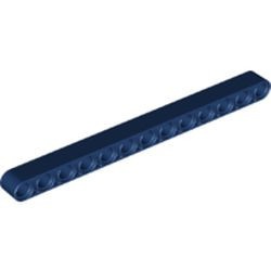 41239-63 Technic, Hefbalk 1x13 dik blauw, donker NIEUW *1D000