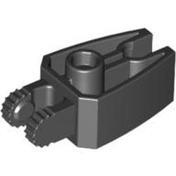 41529-11 Scharnier 1x3 met 2 vingers en klauweinde zwart gebruikt *