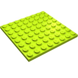 41539-34 Platte plaat 8x8 lime NIEUW *1K0000