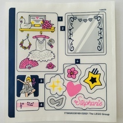 41670stk01 STICKER 41670 Stephanie's Ballet Cube NIEUW *0S0000