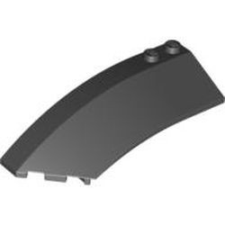 41750-11 Steen, wig 8x3x2 links open zwart NIEUW *4D000