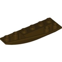 41765-120 Wig 6x2 afgerond omgekeerd links bruin, donker NIEUW *4D000