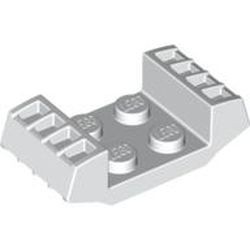 41862-1G Plaat 2x2 met grill beide kanten erop wit gebruikt *5D0000