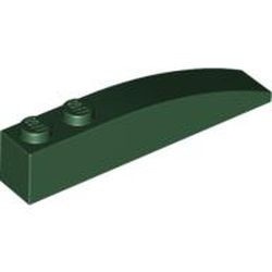 42022-80 Dakpan 6x1 gebogen met twee noppen groen, donker NIEUW *1B094