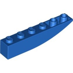42023-7G Omgekeerde dakpan 6x1 rond blauw gebruikt *1B402