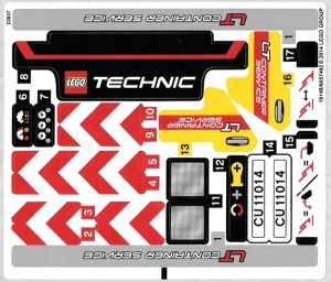 42024stk01 STICKER 42024 Container Truck NIEUW *0S0000