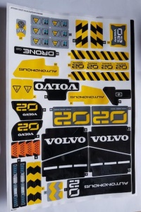 42081stk01 STICKER 42081 Volvo Concept Wheel Loader ZEUX NIEUW *0S0000