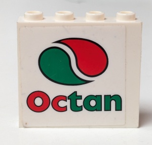 4215bpb37-1G Paneel 1x4x3 Octan met logo wit gebruikt *0D0000