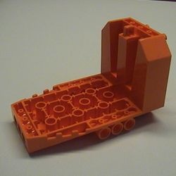 42601-4G Vliegtuig cockpit bodem 6x10x5 PAKKETPOST oranje gebruikt *