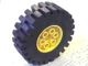 4266c02-3G Wiel 20x30 Technic, met zwarte band 20x30 Technic (4267) geel gebruikt *5W000 - Img 2