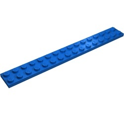 4282-7 Platte plaat 2x16 blauw NIEUW *1A036