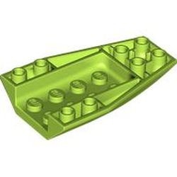 43713-34 Wig OMGEKEERD 6x4 gebogen steen 2x2 nopgaten lime NIEUW *
