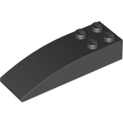 44126-11 Dakpan 6x2 gebogen met vier noppen zwart NIEUW *1L000