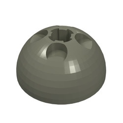 44359-10G Spaceball 3x3 top (1/2 bol) donker, grijs (klassiek) gebruikt *