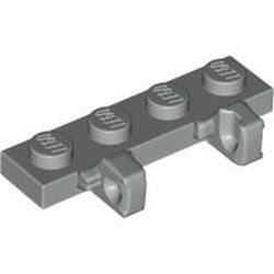 44568-9 Scharnierplaat 1x4 twee vingers achterzijde lichtgrijs (klassiek) NIEUW *1L0000