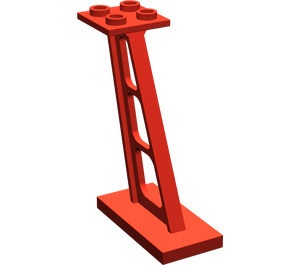 4476-5 Pilaar 2x4x5 (schuin) rood NIEUW *2B074