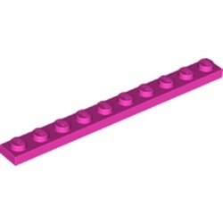 4477-47 Platte plaat 1x10 roze, donker NIEUW *5K000
